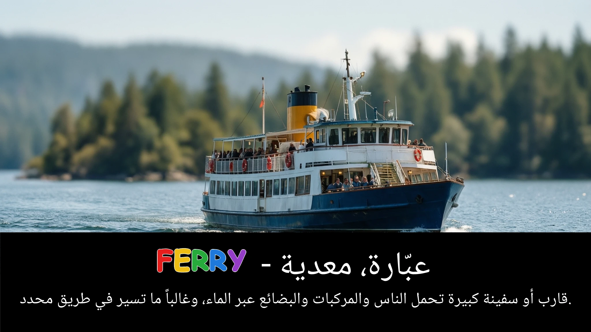 Arabic Illustration for ferry
